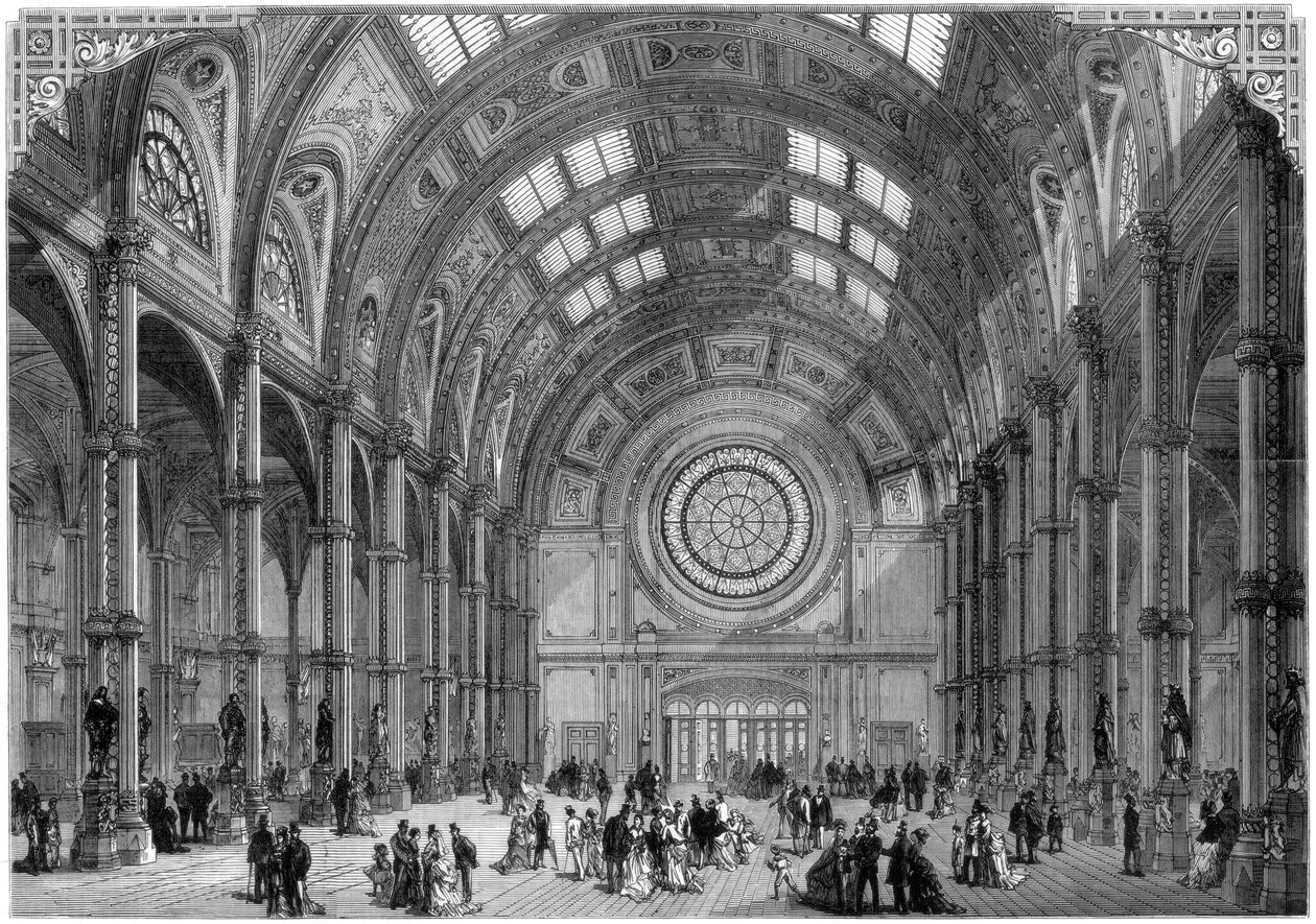 The Central Hall, Alexandra Palace, London, 1875 af Unbekannt