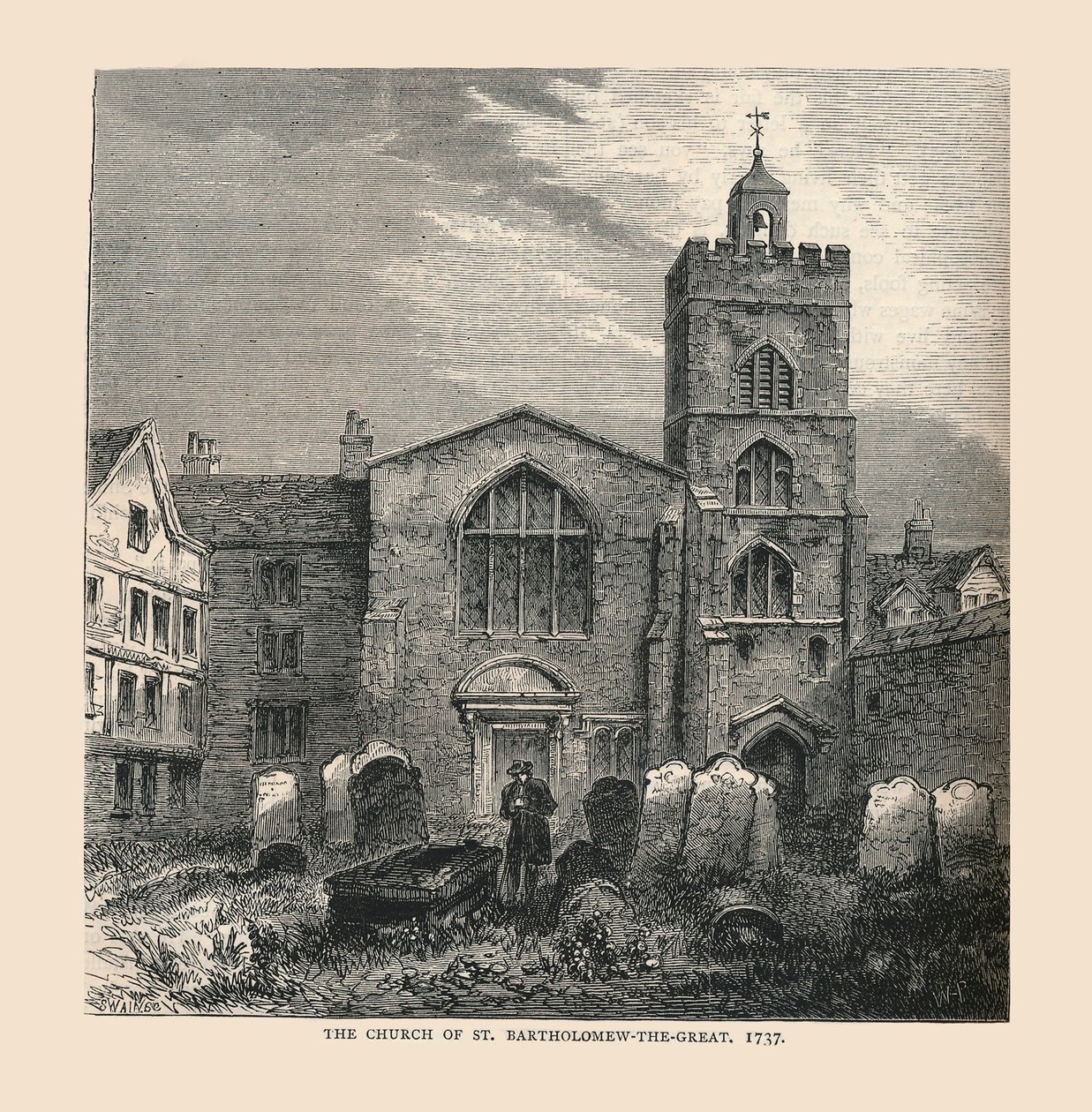Church of St, Bartholomew-the-Great, 1737 af Unbekannt
