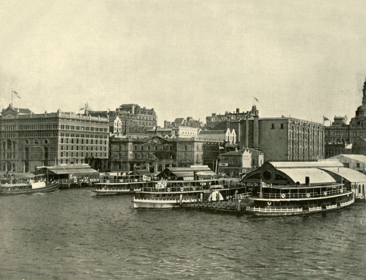 The Circular Quay, Sydney, 1901. af Unbekannt