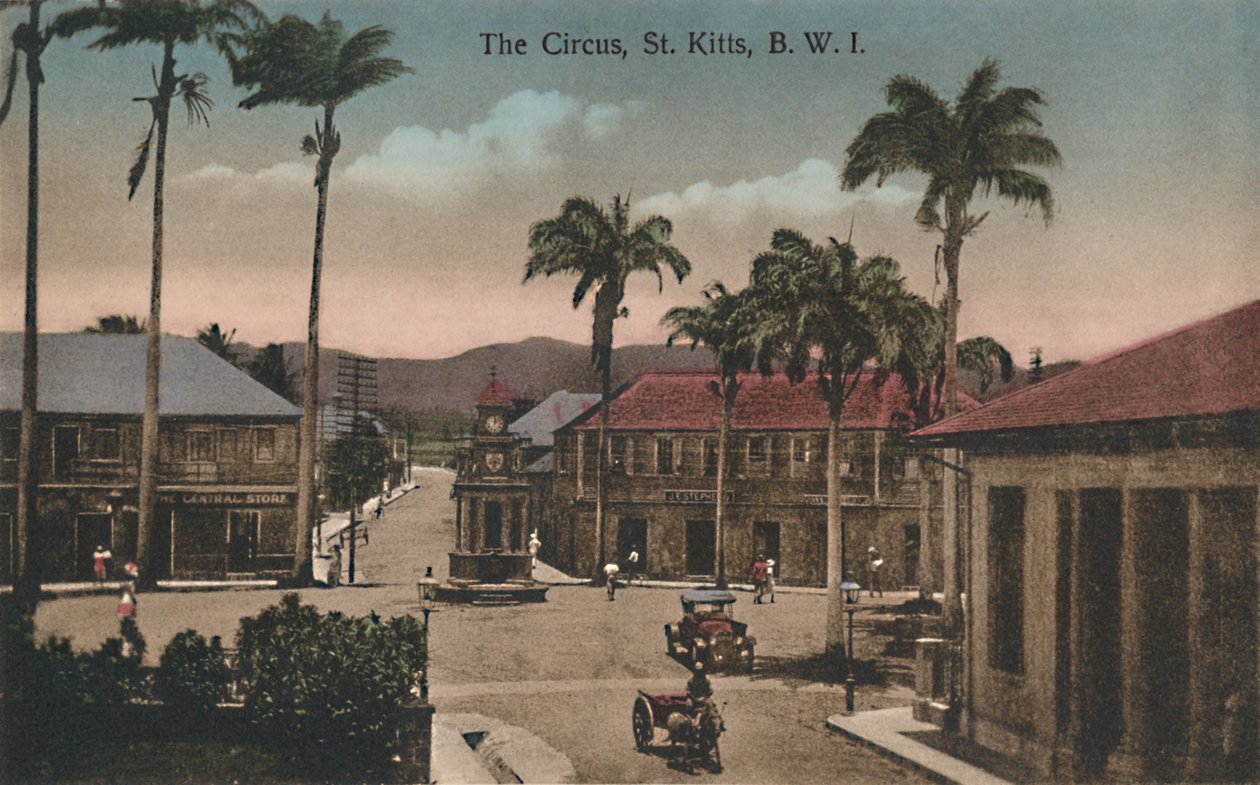 The Circus, St. Kitts, B.W.I., begyndelsen af det 20. århundrede. af Unbekannt