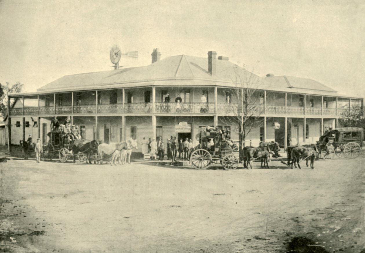 The Club House Hotel, Narrabri, 1901. af Unbekannt