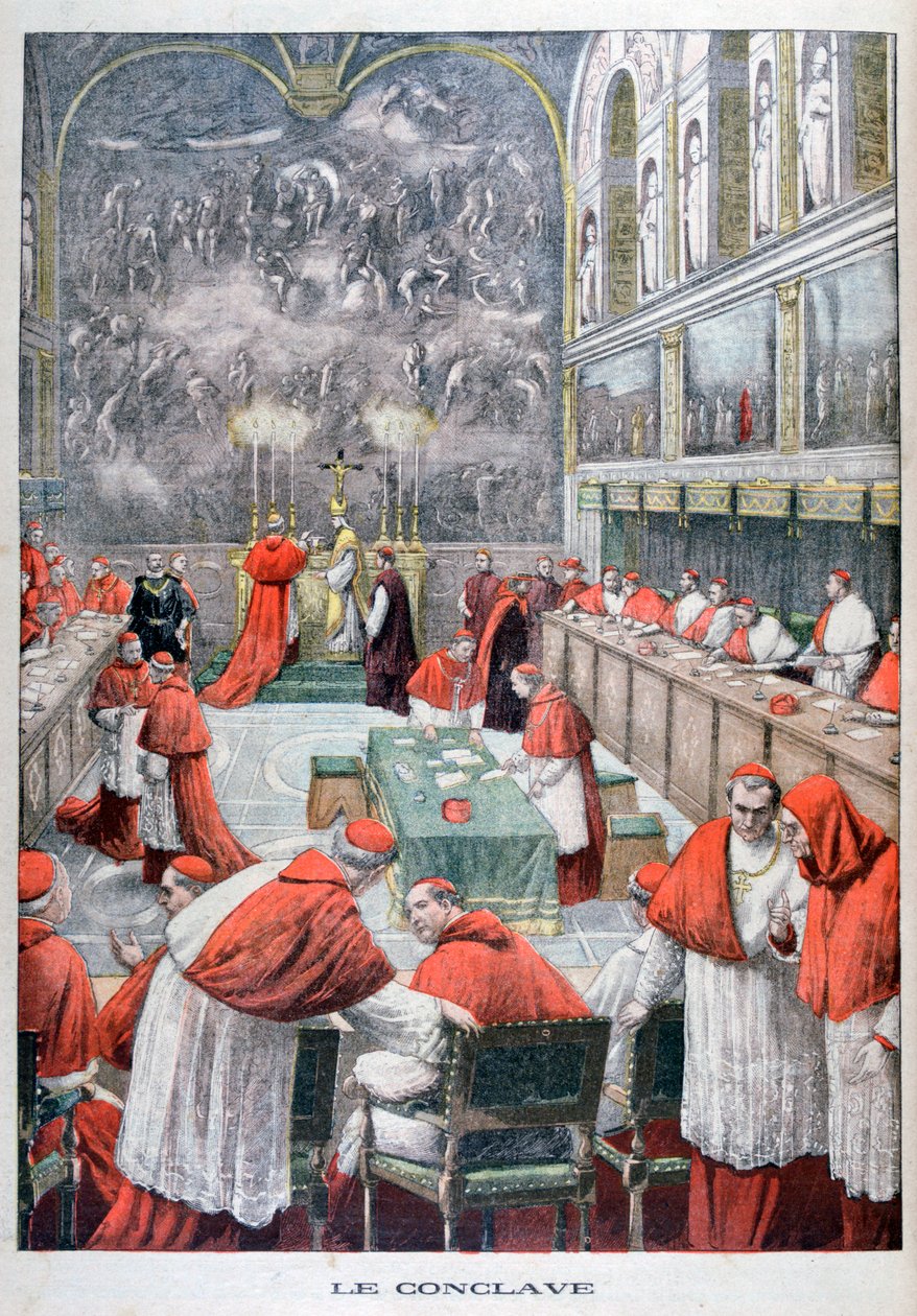 Konklaven, 1903 af Unbekannt