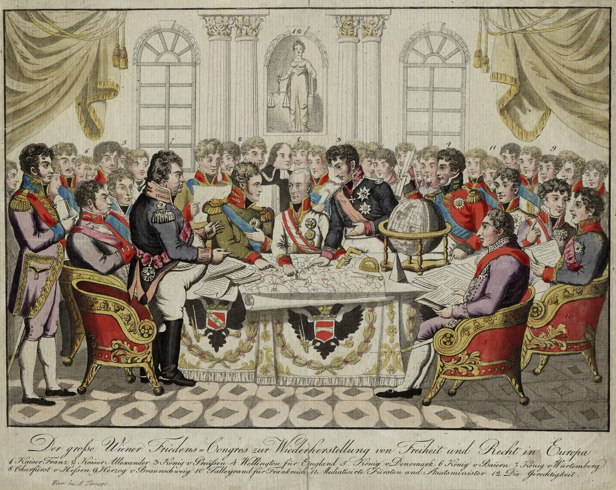Wienerkongressen, ca. 1815 af Unbekannt