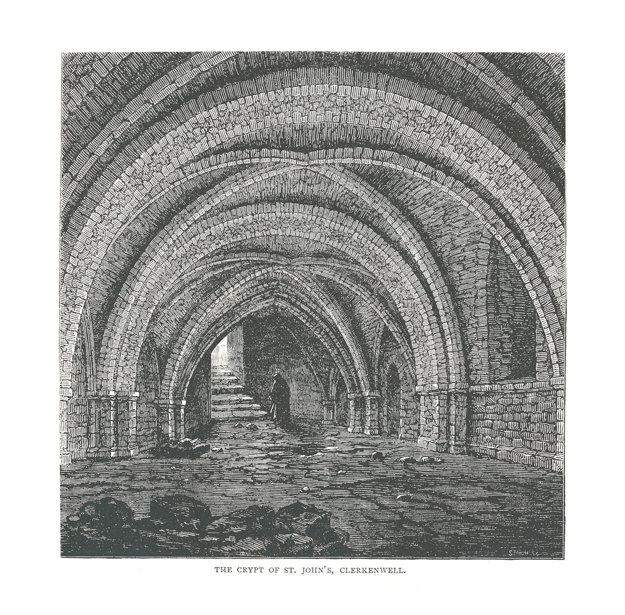 The Crypt of St. Johns, 1878 af Unbekannt