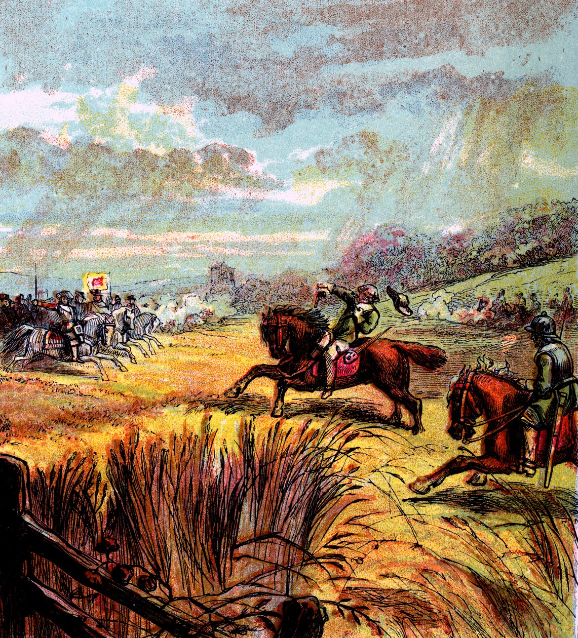 John Hampdens død, 1643, c1850 af Unbekannt