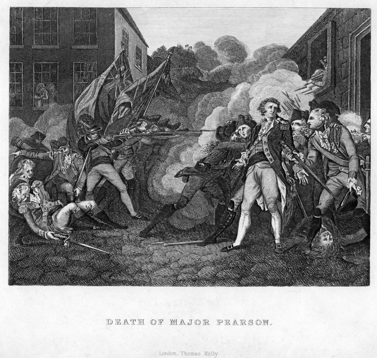 Major Pearsons død, c1782-c1784 af Unbekannt