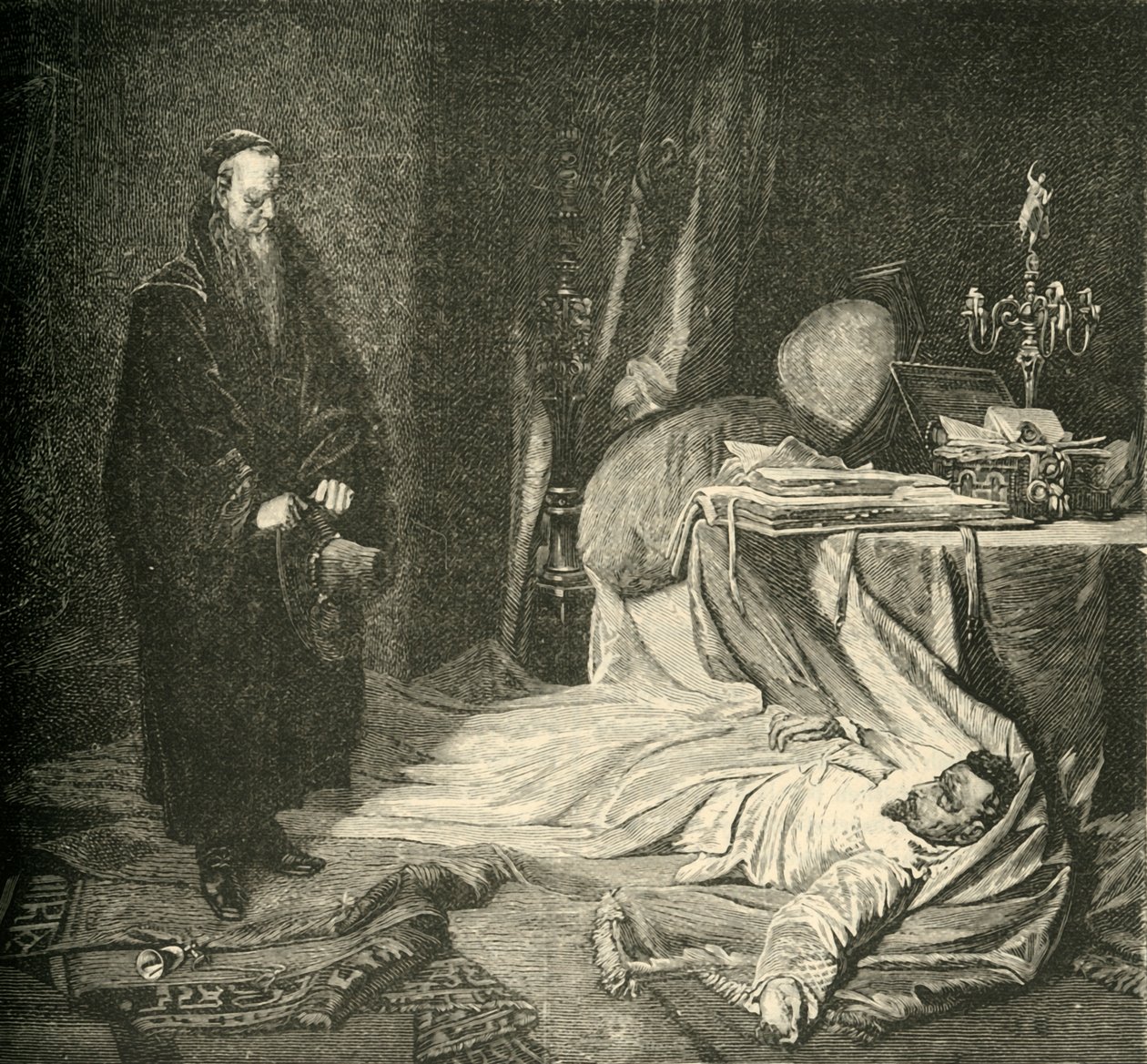 Wallensteins død, 1634, 1890. af Unbekannt