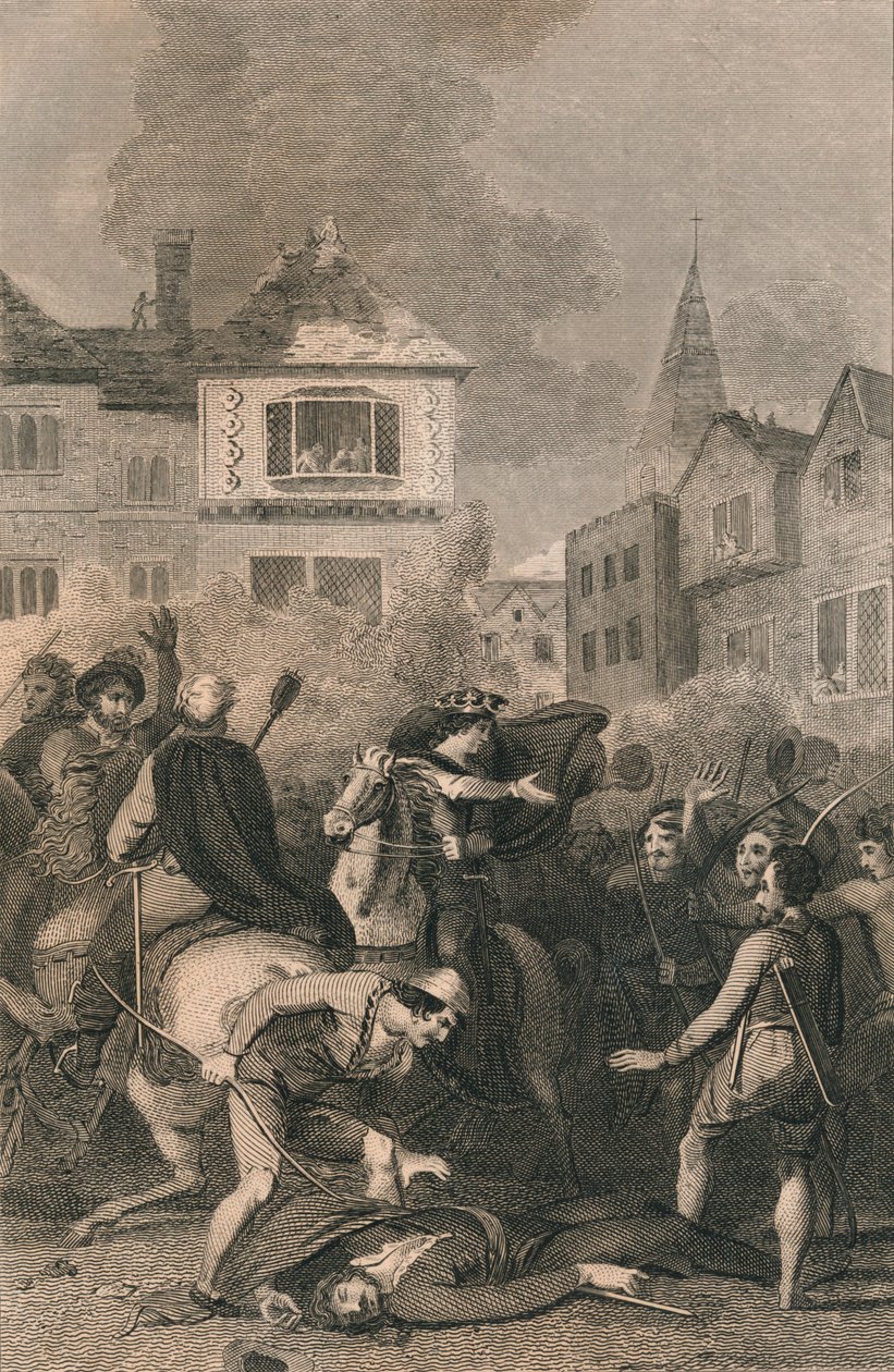 Wat Tylers død, 1381, 1800-tallet af Unbekannt