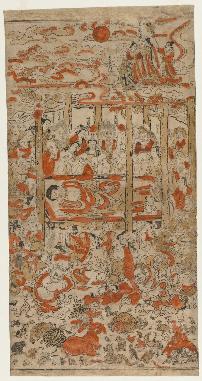 Buddhas død, ca. 1710