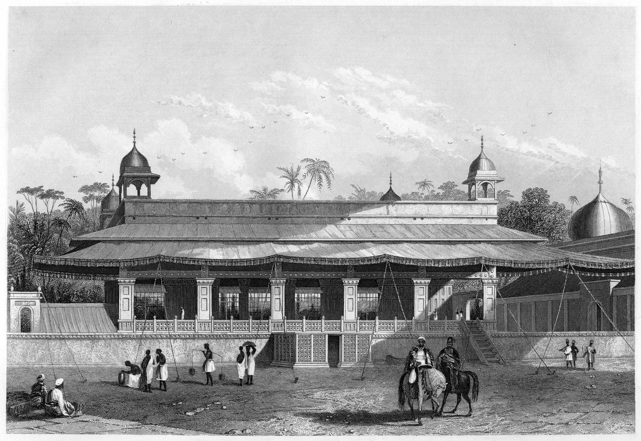 The Dewas Khan, Hall of Audience, Delhi, c1860 af Unbekannt