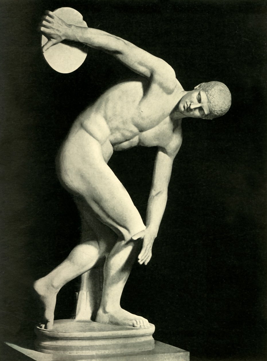 The Discobolus of Myron, 1908. af Unbekannt