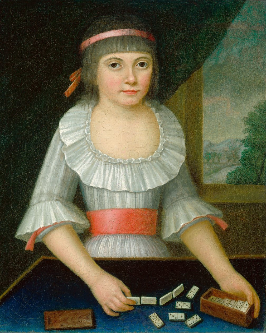 Domino-pigen, ca. 1790. af Unbekannt