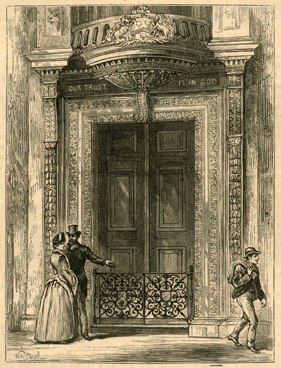 The Door of Saddlers Hall, 1897. af Unbekannt