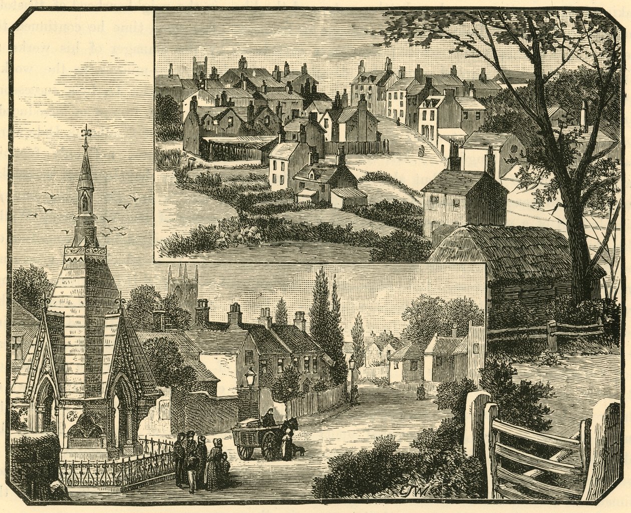 Drikkefontænen. Street i Broseley., 1898. af Unbekannt