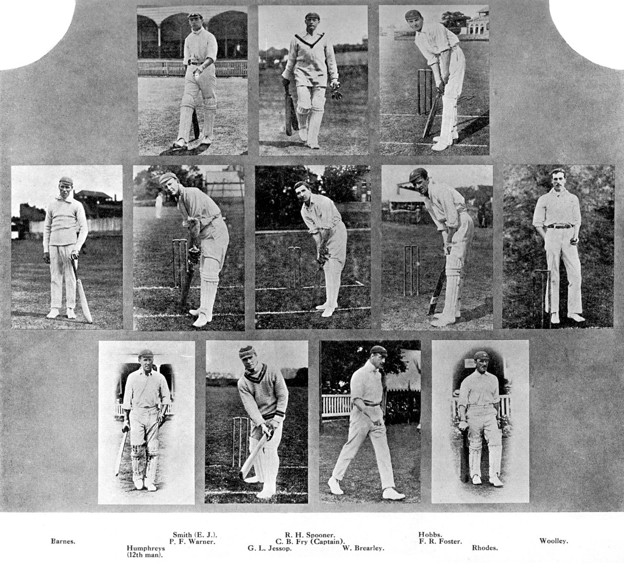 Det engelske crickethold i 1912 af Unbekannt