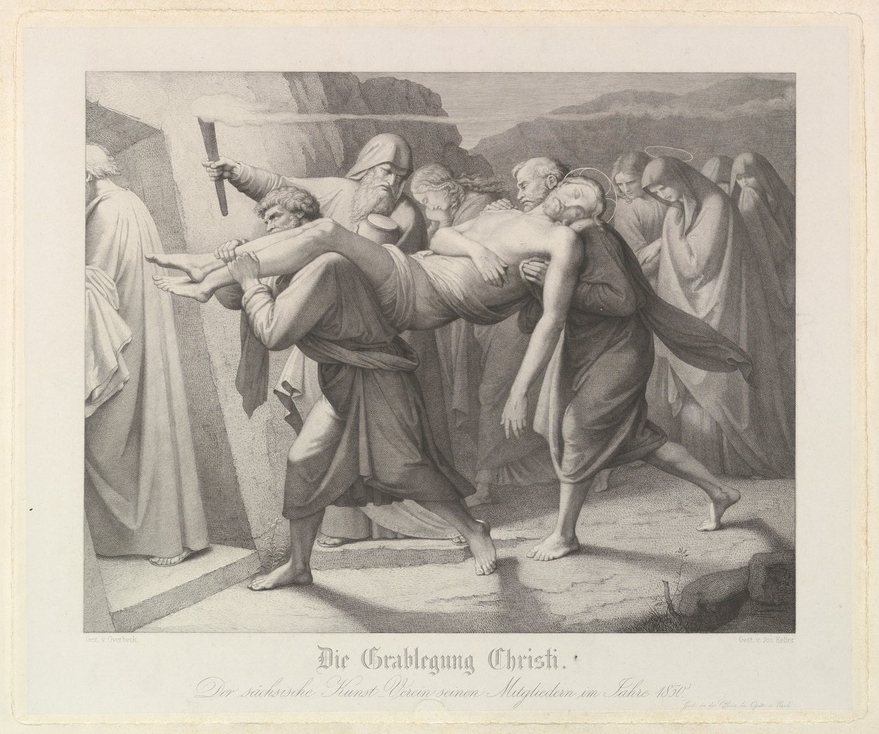 Begravelsen, 1850. af Unbekannt