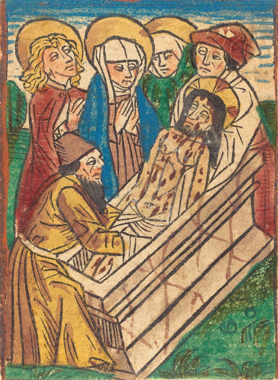 Begravelsen, ca. 1490. af Unbekannt