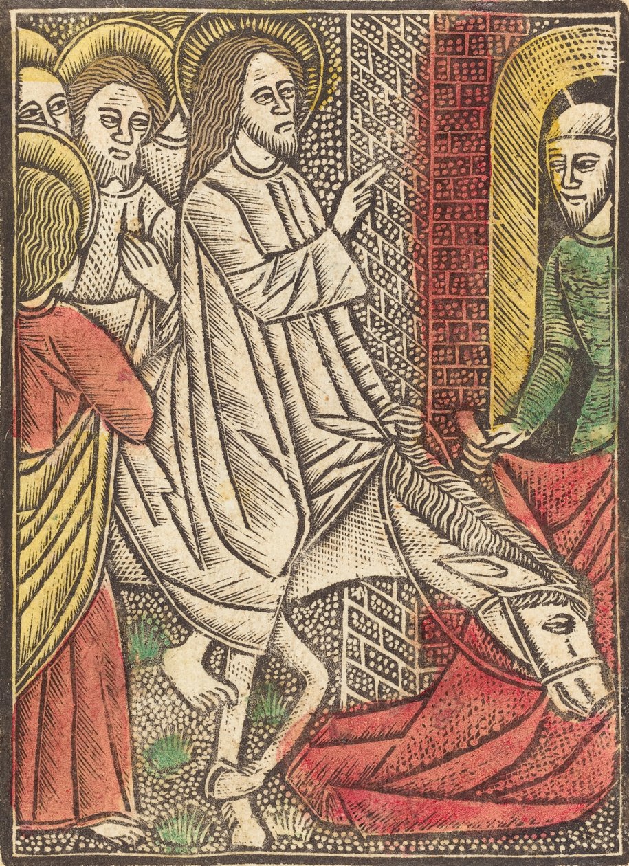 Indtoget i Jerusalem, ca. 1480. af Unbekannt