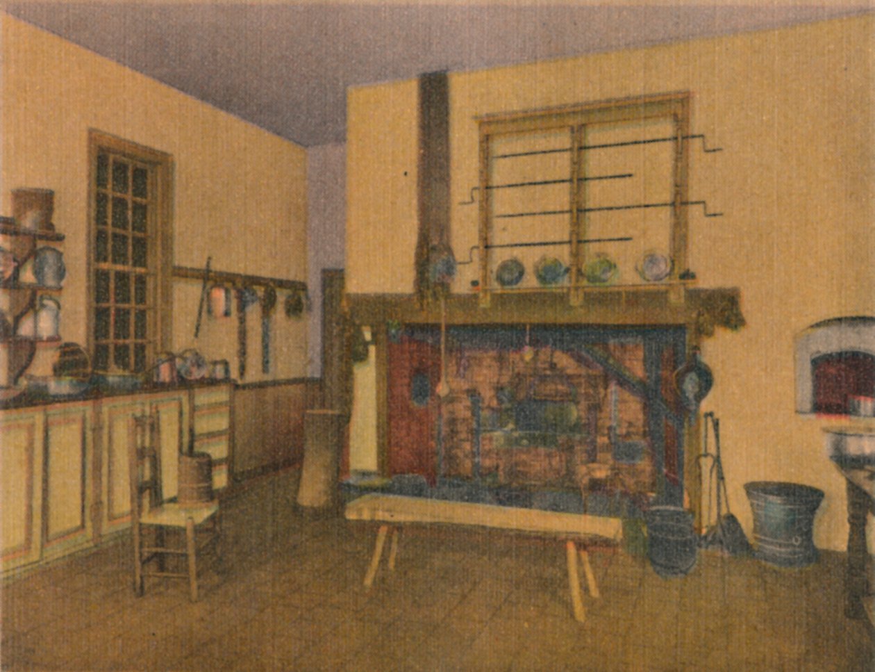 Familiekøkkenet, 1946 af Unbekannt
