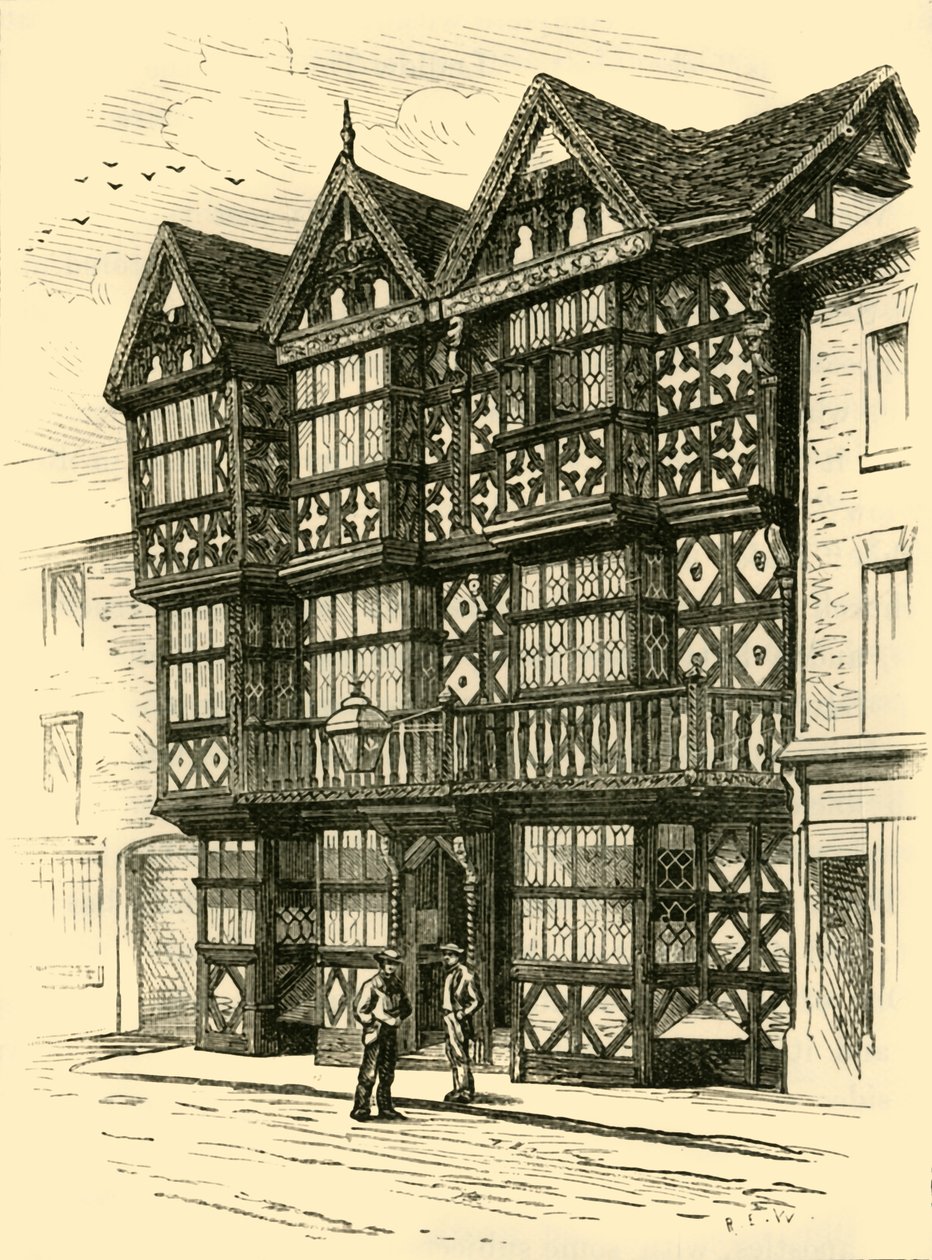 The Feathers Hotel, 1898. af Unbekannt