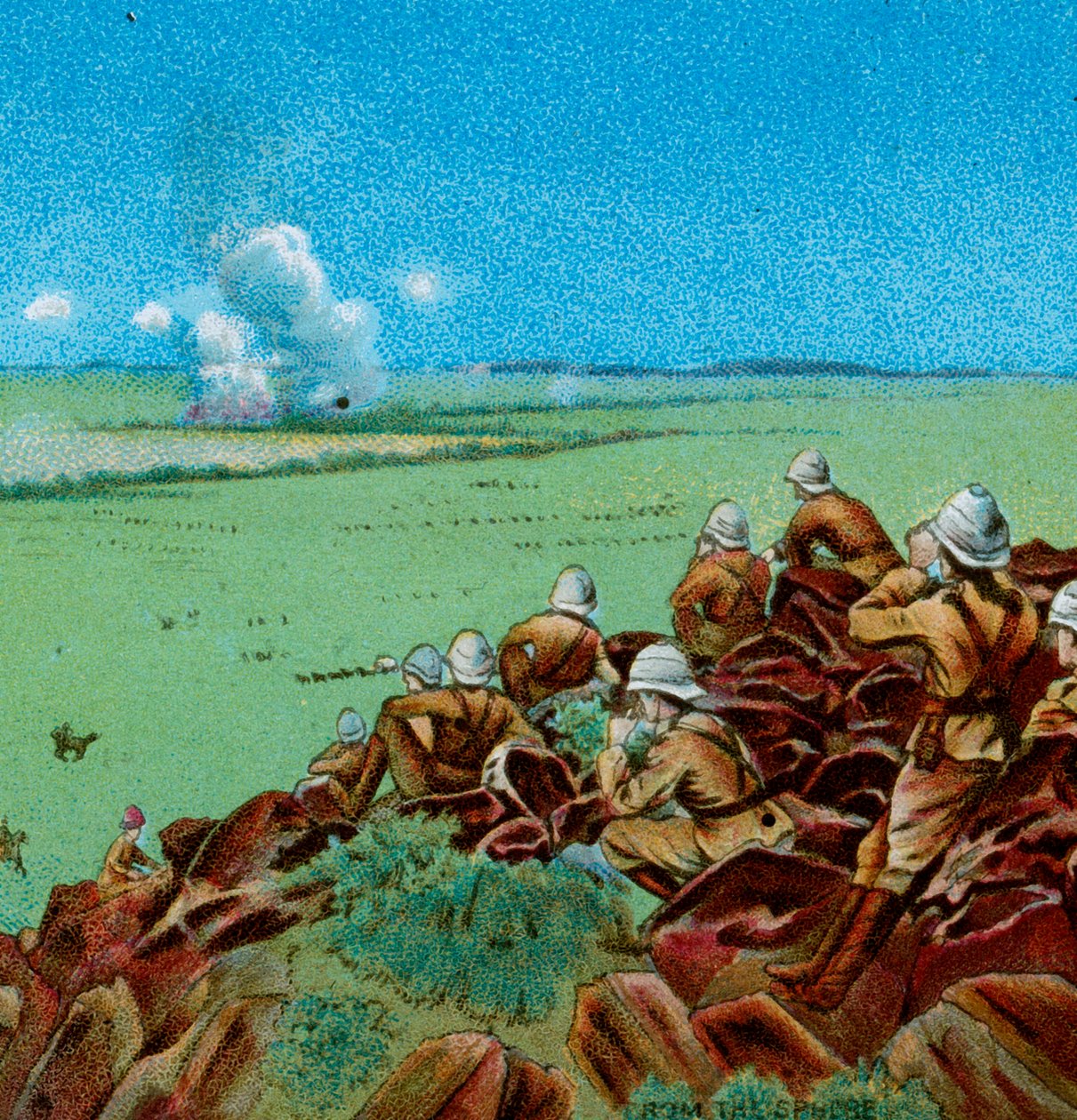 Kampen ved Paardeberg, 1900 af Unbekannt