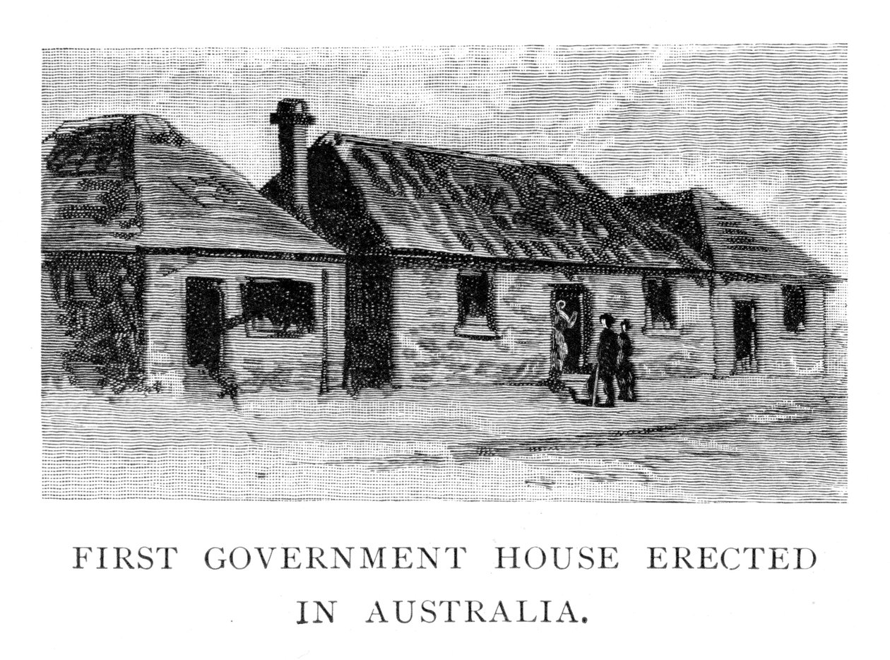 Det første regeringshus, Sydney, Australien, 1886 af Unbekannt