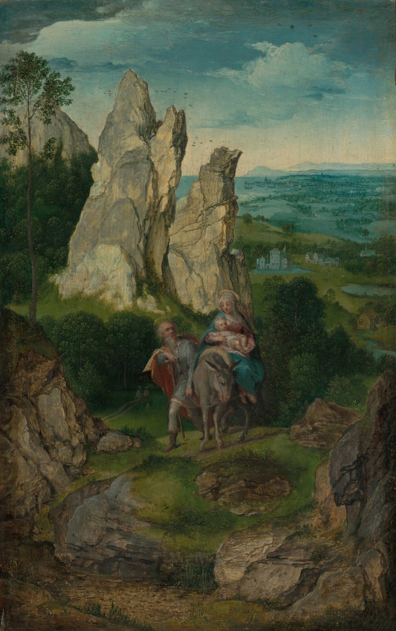 Flugten til Egypten, ca. 15501575. af Unbekannt