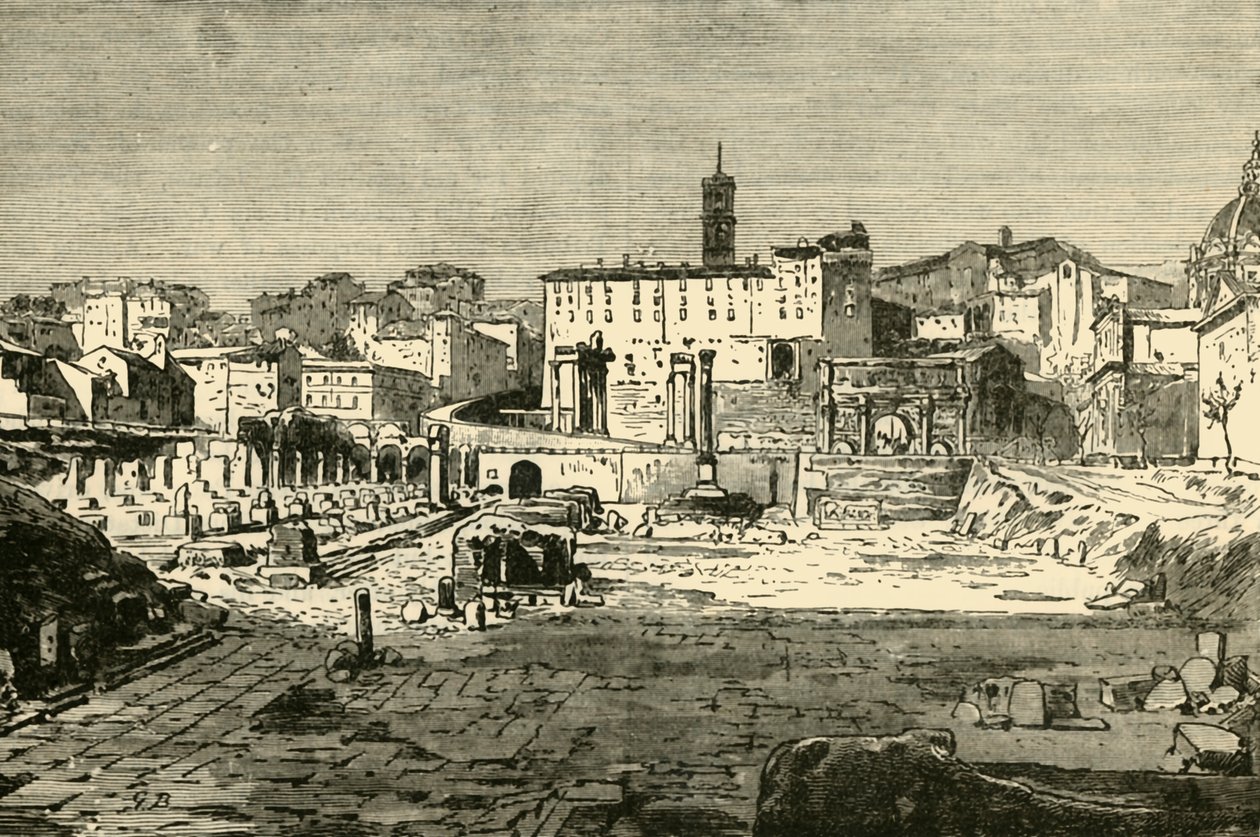 Forum i Rom, 1890. af Unbekannt
