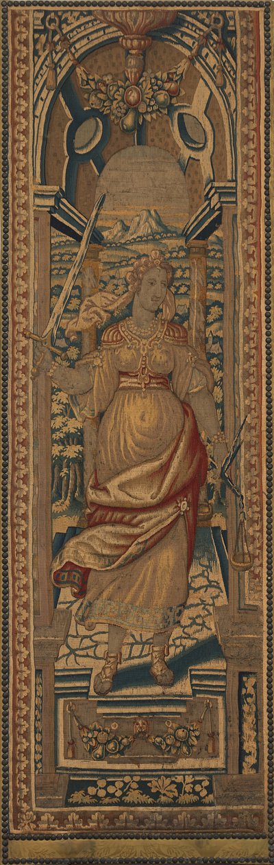 De fire kardinaldyder: Retfærdighed, ca. 15501600. af Unbekannt