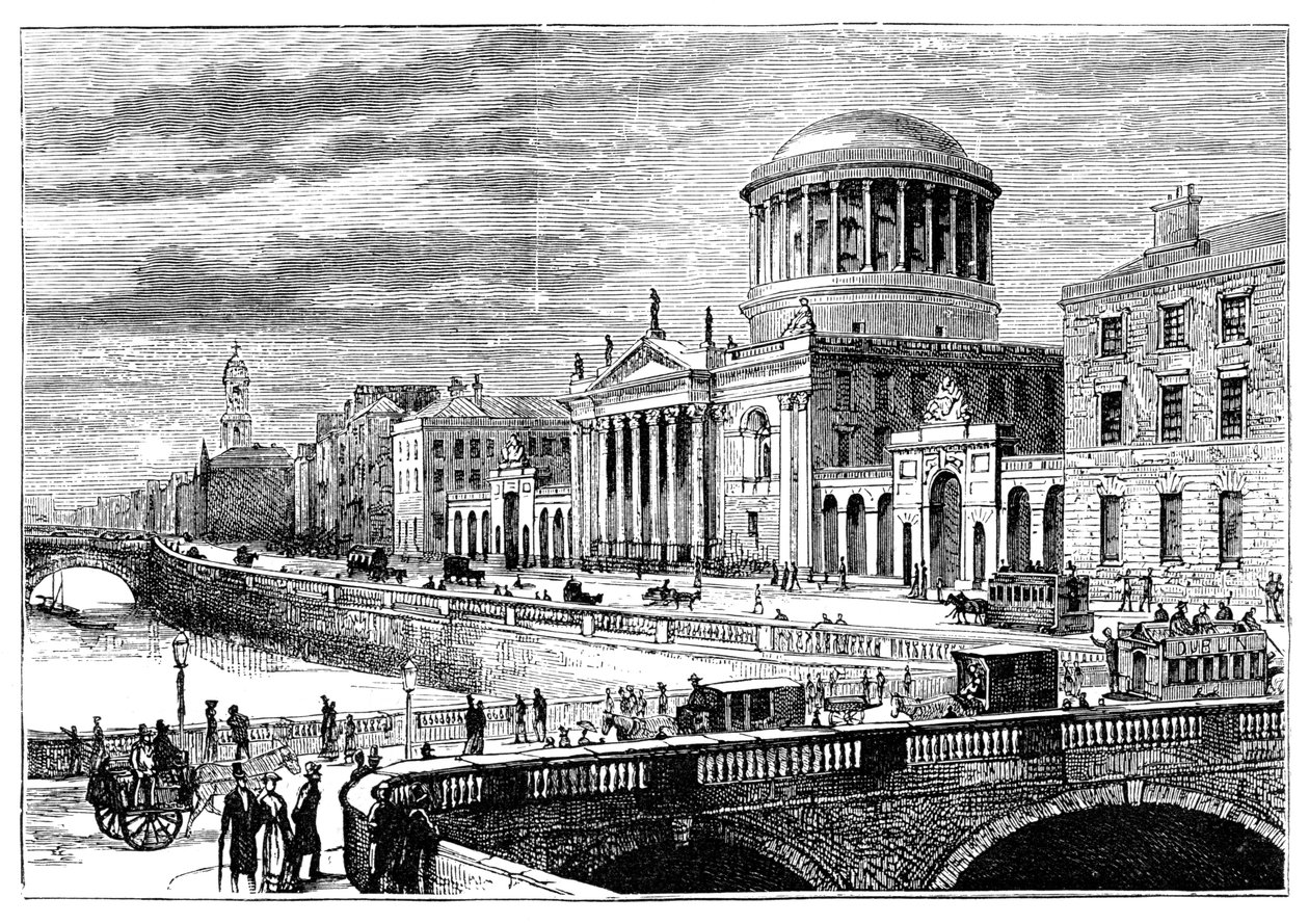 The Four Courts, Dublin, Irland, 1900 af Unbekannt