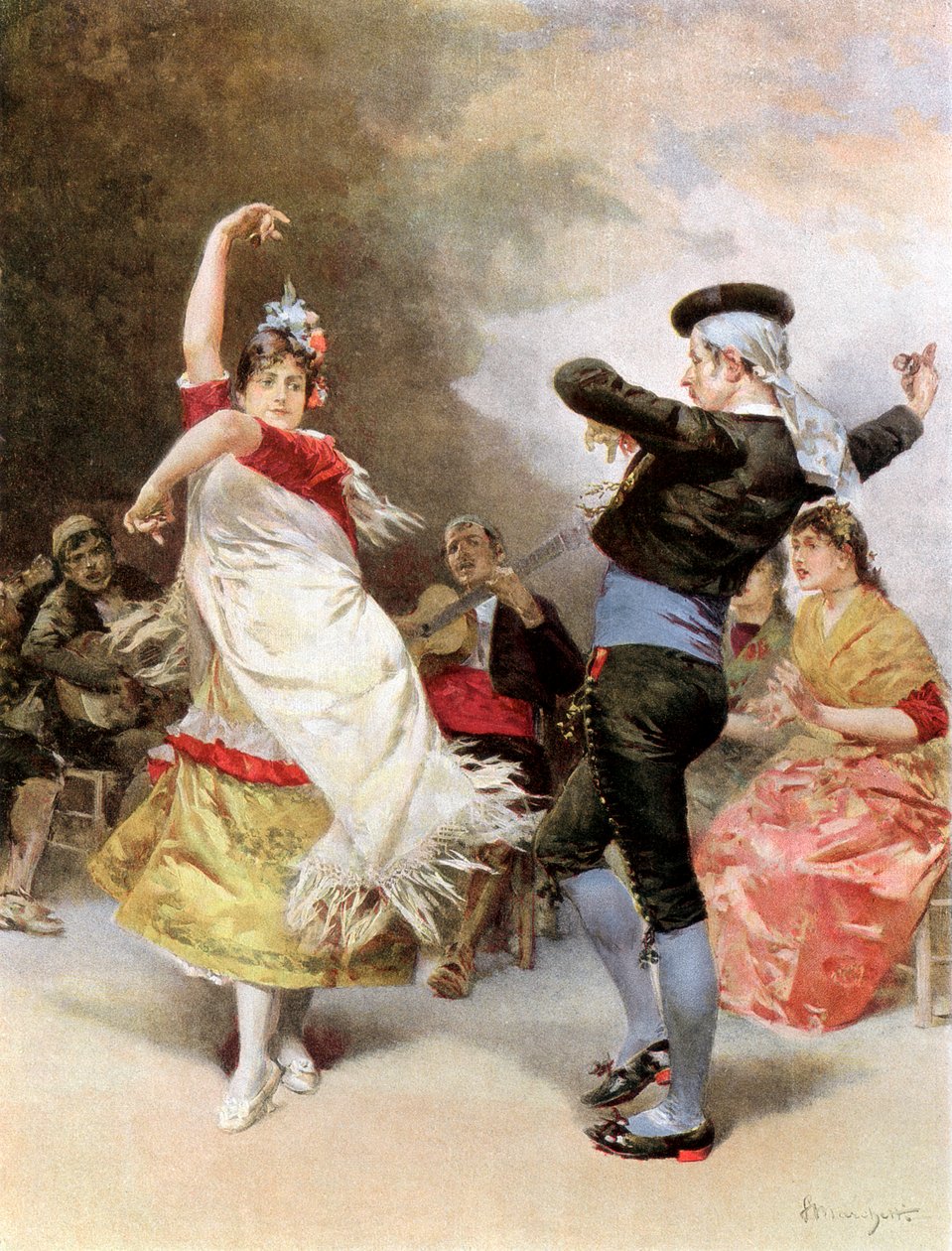 Gitanas i Granada, 1889 af Unbekannt
