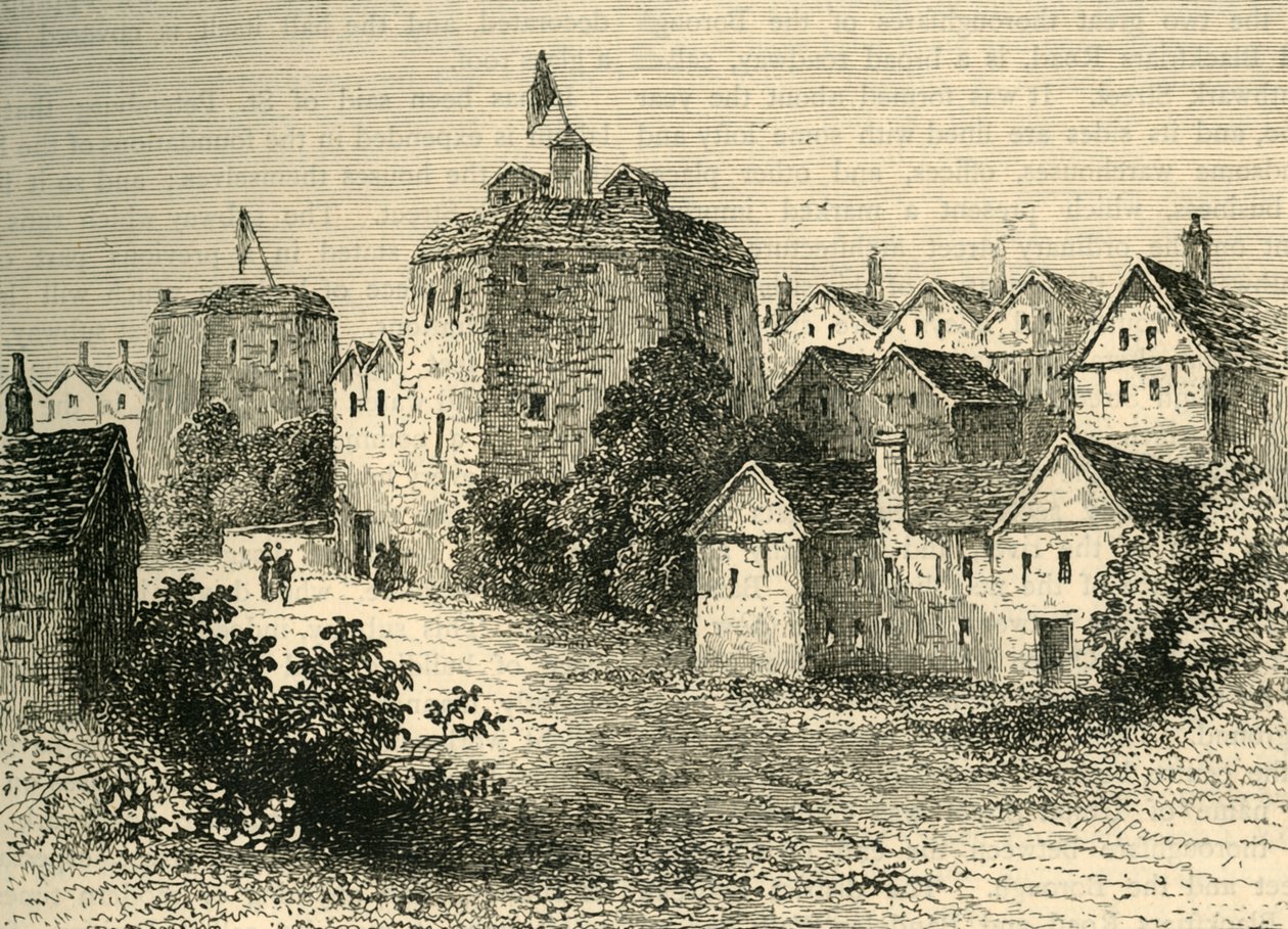The Globe Theatre, Temp. Elizabeth, c1878. af Unbekannt