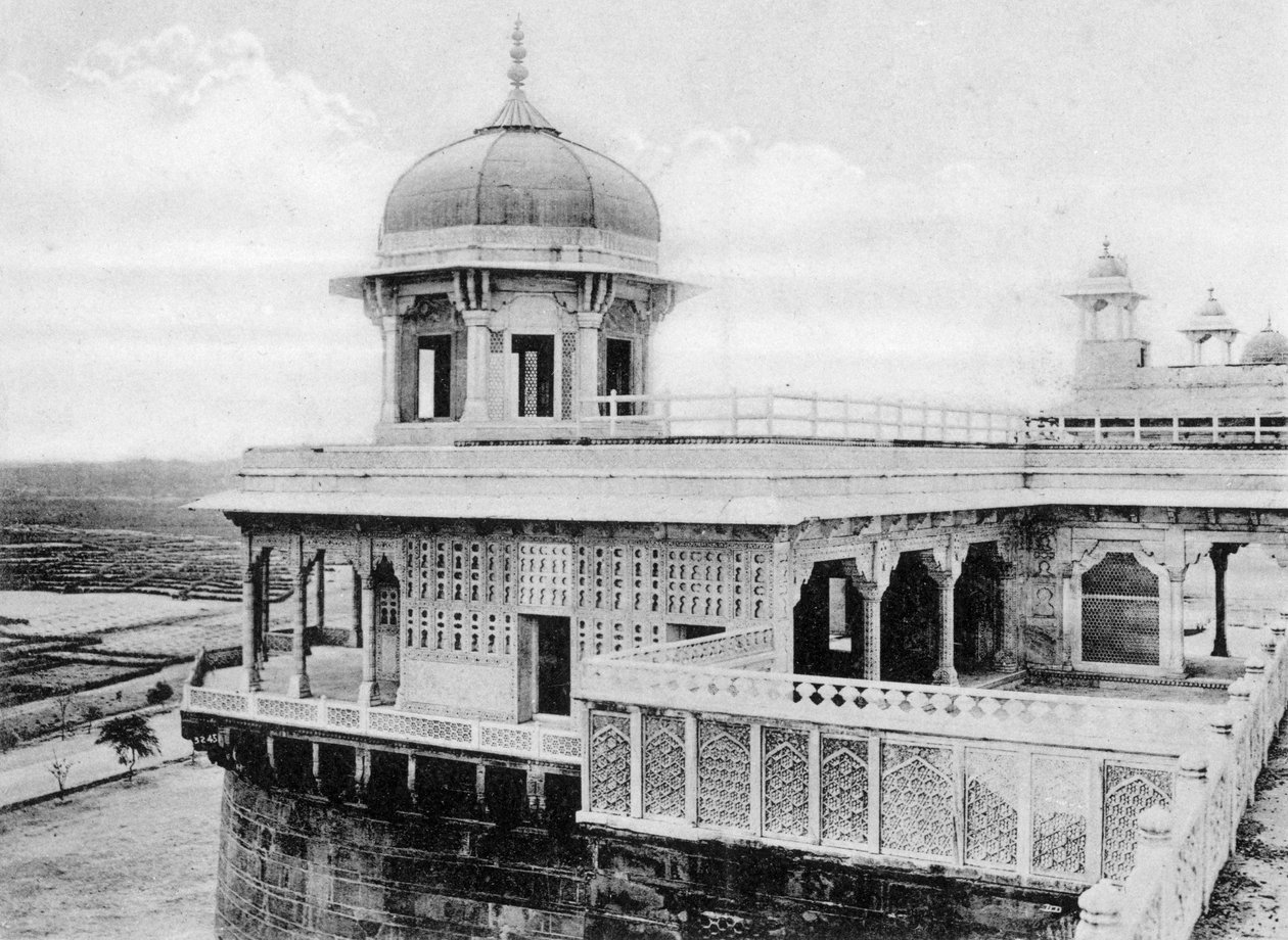 Den Gyldne Pavillon nær Jumna, Agra, 20. århundrede af Unbekannt