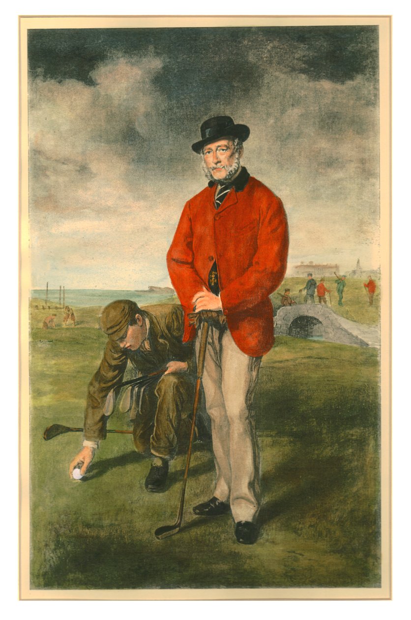 Golfspilleren, 1800-tallet. af Unbekannt