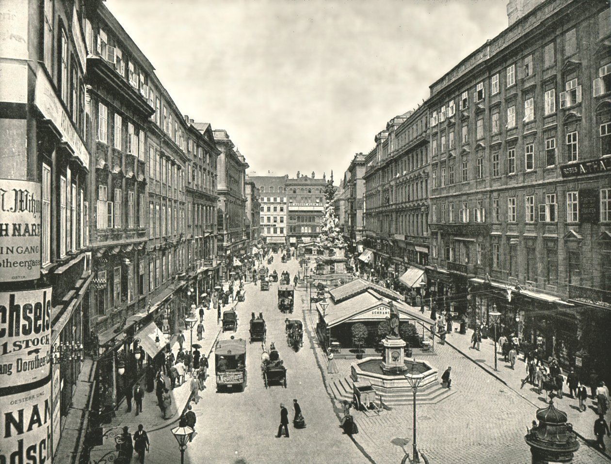 The Graben, Wien, Østrig, 1895. af Unbekannt