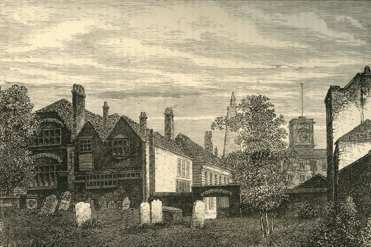 The Grammar School of St. Olaves, 1810, c1878. af Unbekannt