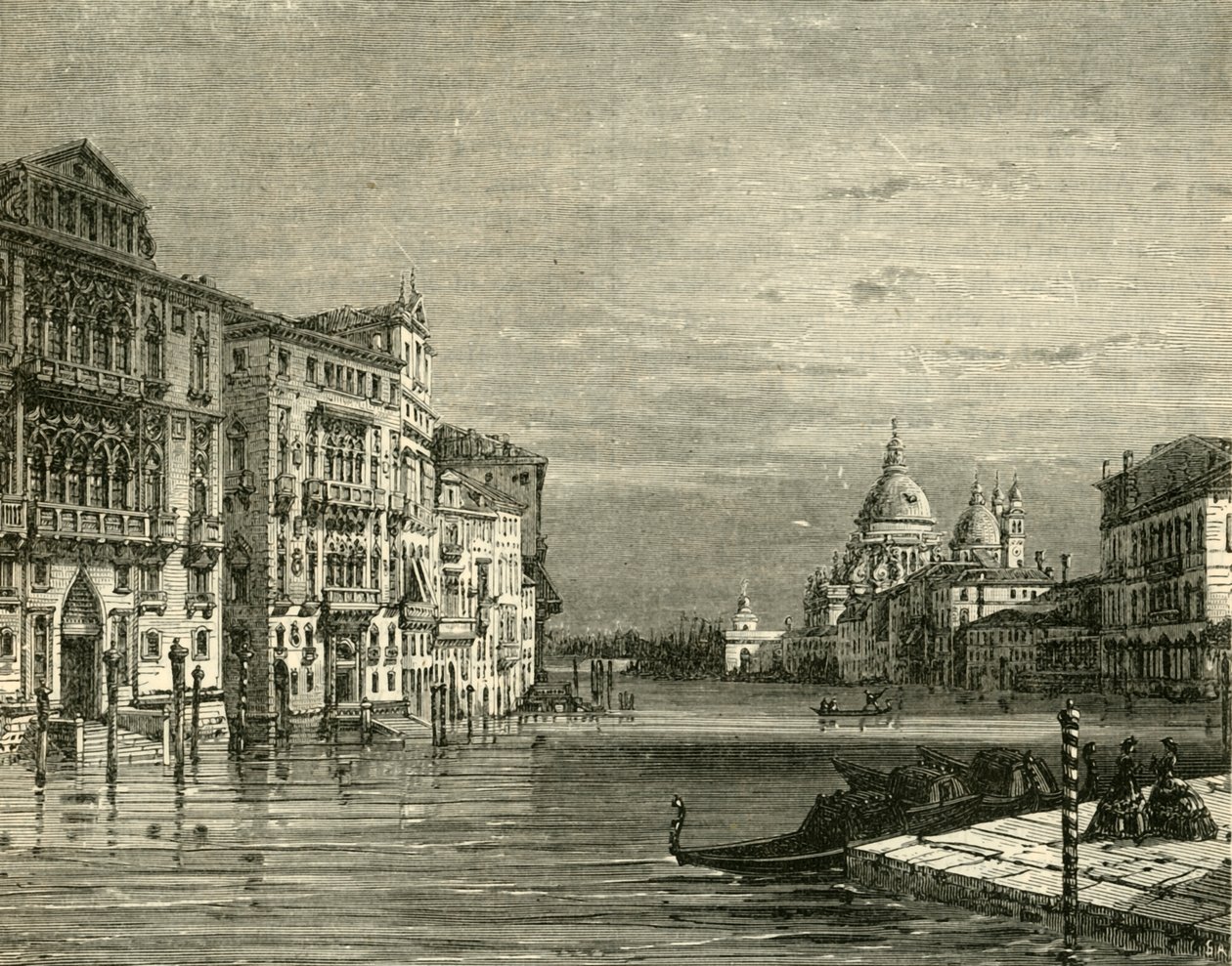 Canal Grande, Venedig, 1890. af Unbekannt