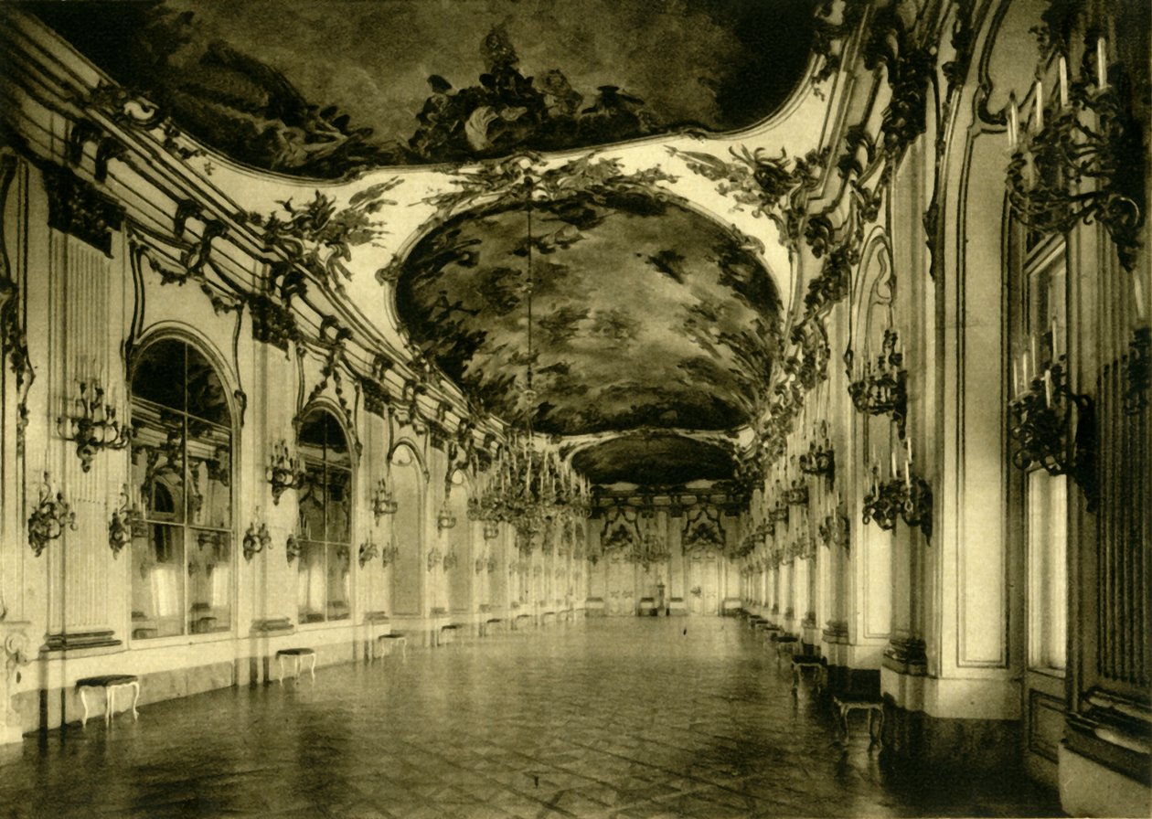Det Store Galleri, Schönbrunn Slot, Wien, Østrig, c1935. af Unbekannt