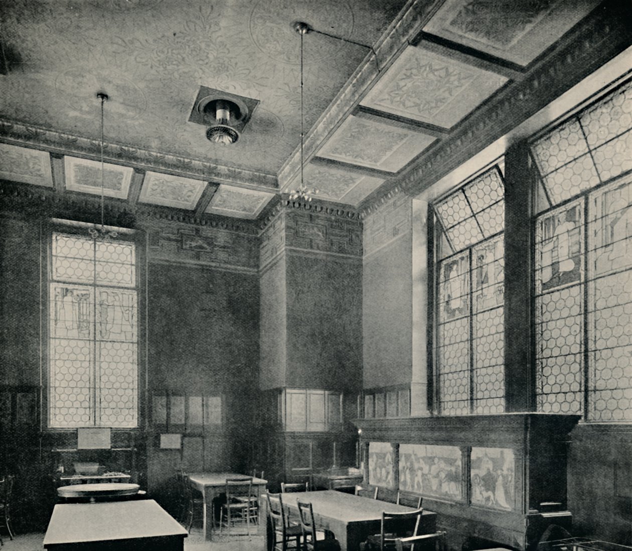 The Green Dining-room på South Kensington Museum, c1870. af Unbekannt