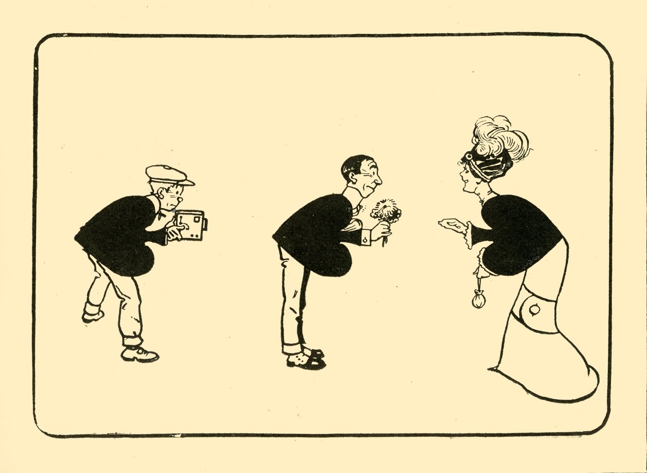 The Greeting on the Three of Spades, 1910. af Unbekannt