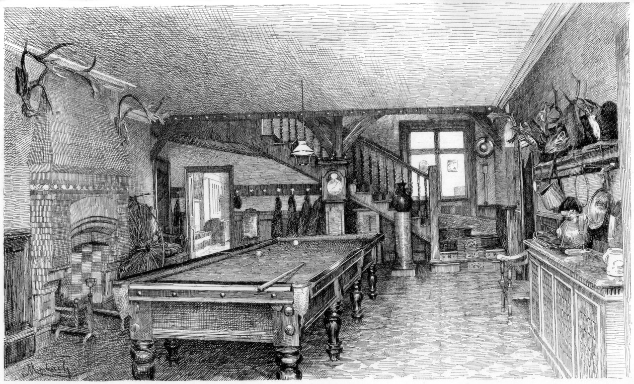 Salen i Silverbeck, c1880-1882 af Unbekannt