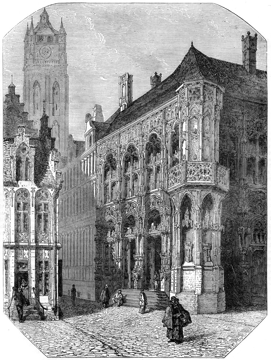 Hotel de Ville, Gent, 1800-tallet af Unbekannt
