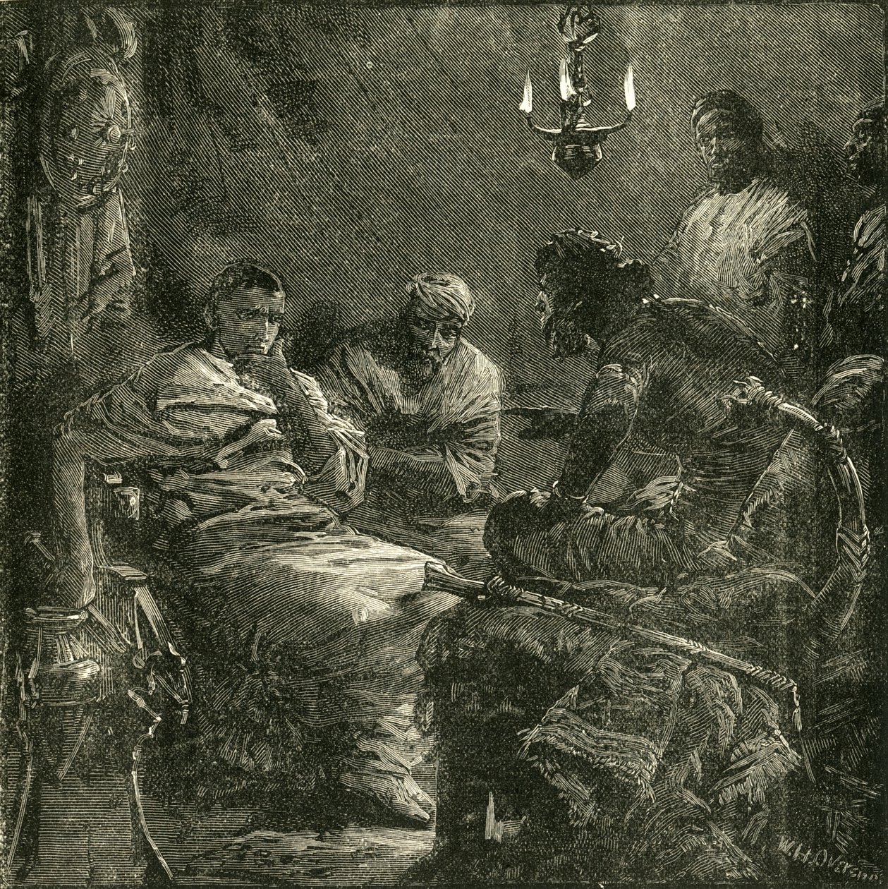 Interviewet mellem Bocchus og Sulla, 1890. af Unbekannt