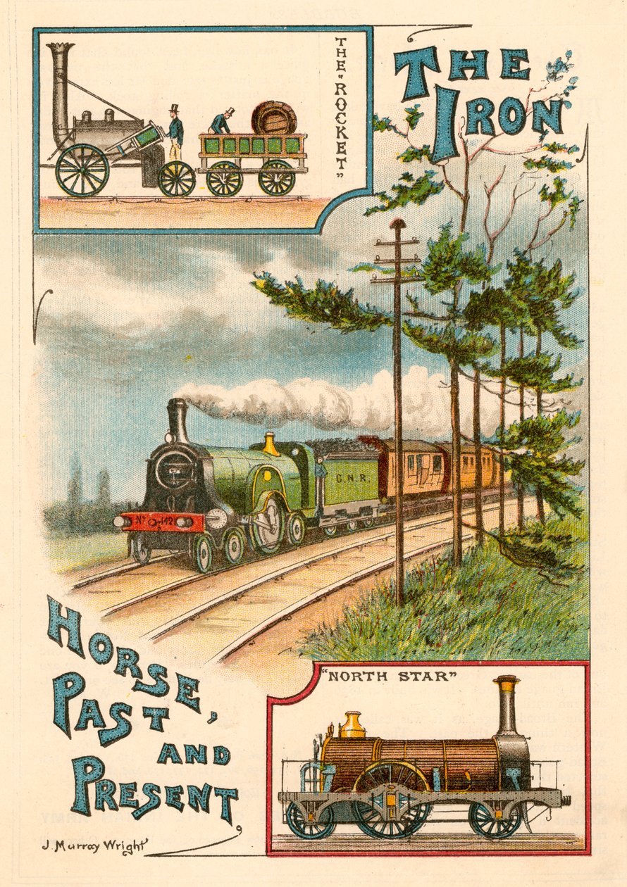 Jernhesten fortid og nutid, c1900 af Unbekannt