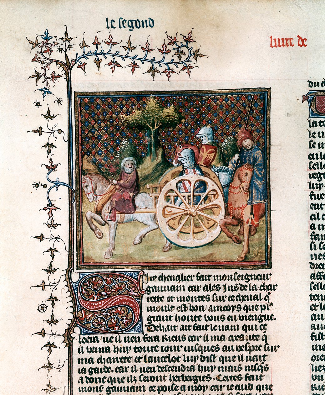 Ridderen af vognen Sir Lancelot, 1344 af Unbekannt