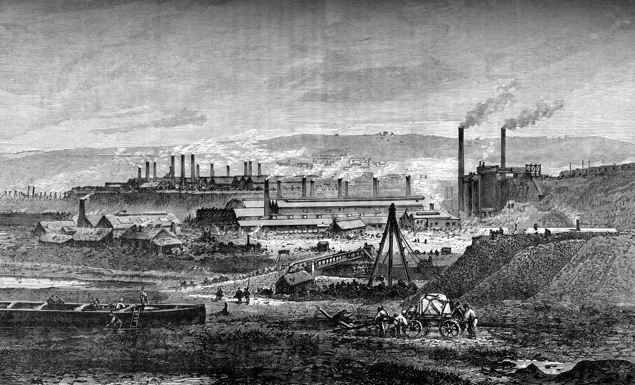 Landore Siemens stålværk, c1880 af Unbekannt