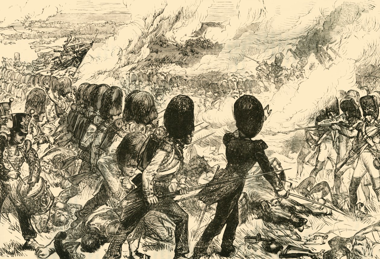 Den sidste anklage ved Waterloo, 1815, 1890. af Unbekannt