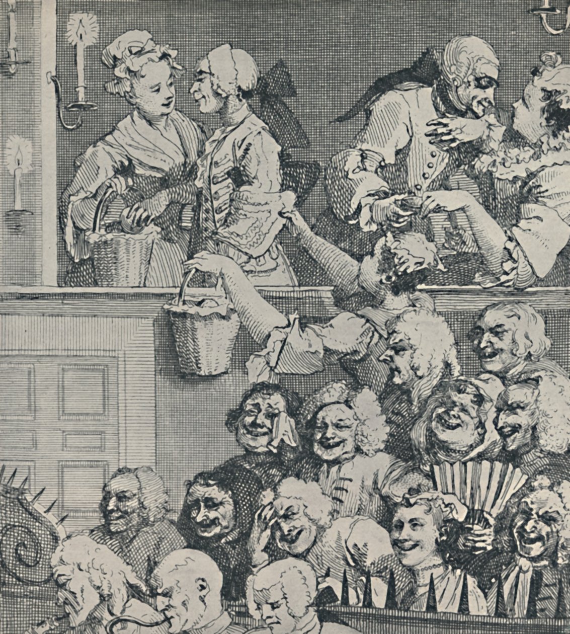 Det leende publikum, 1733, 1920 af Unbekannt