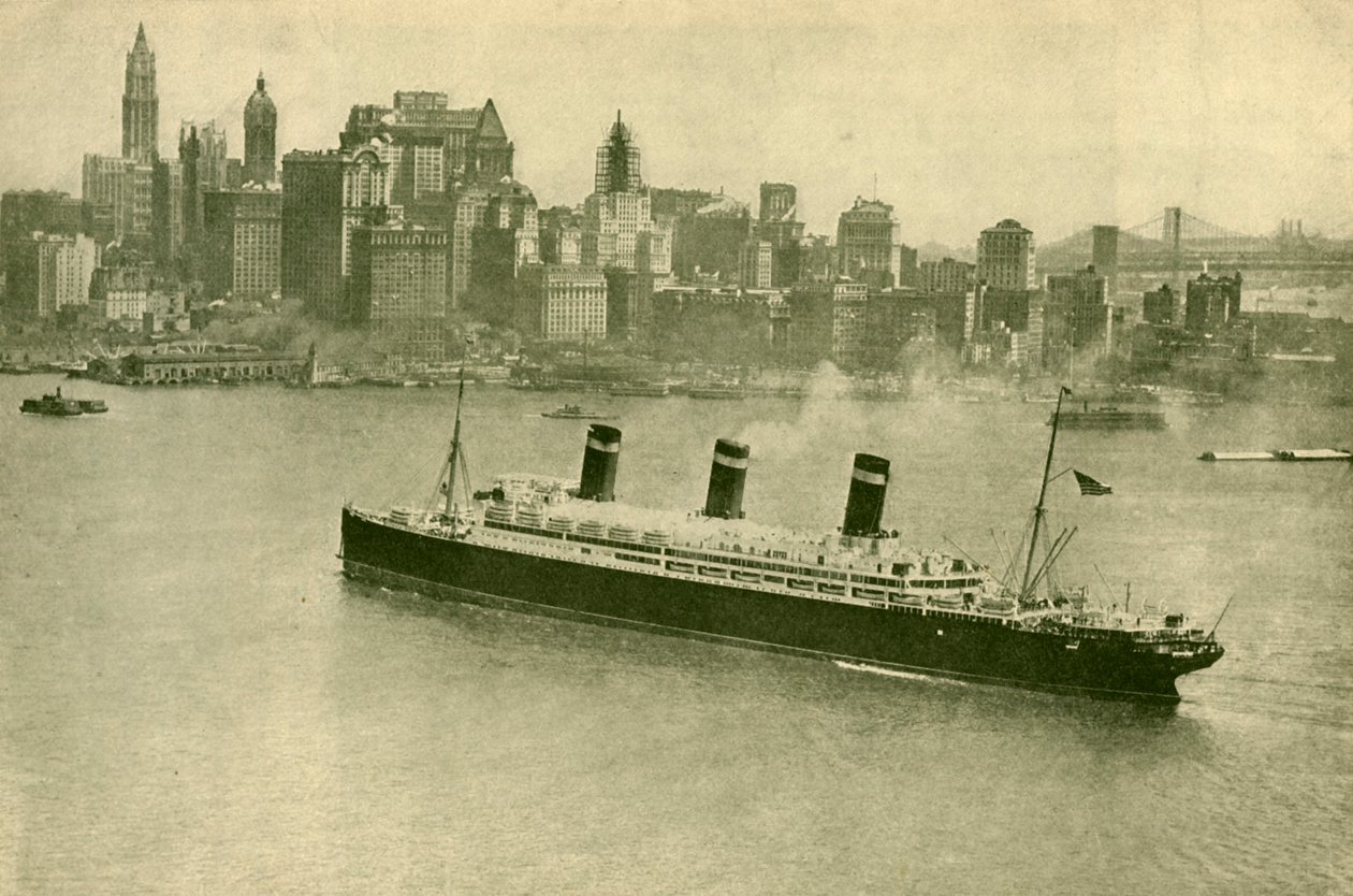 The Leviathan i New York, c1930. af Unbekannt