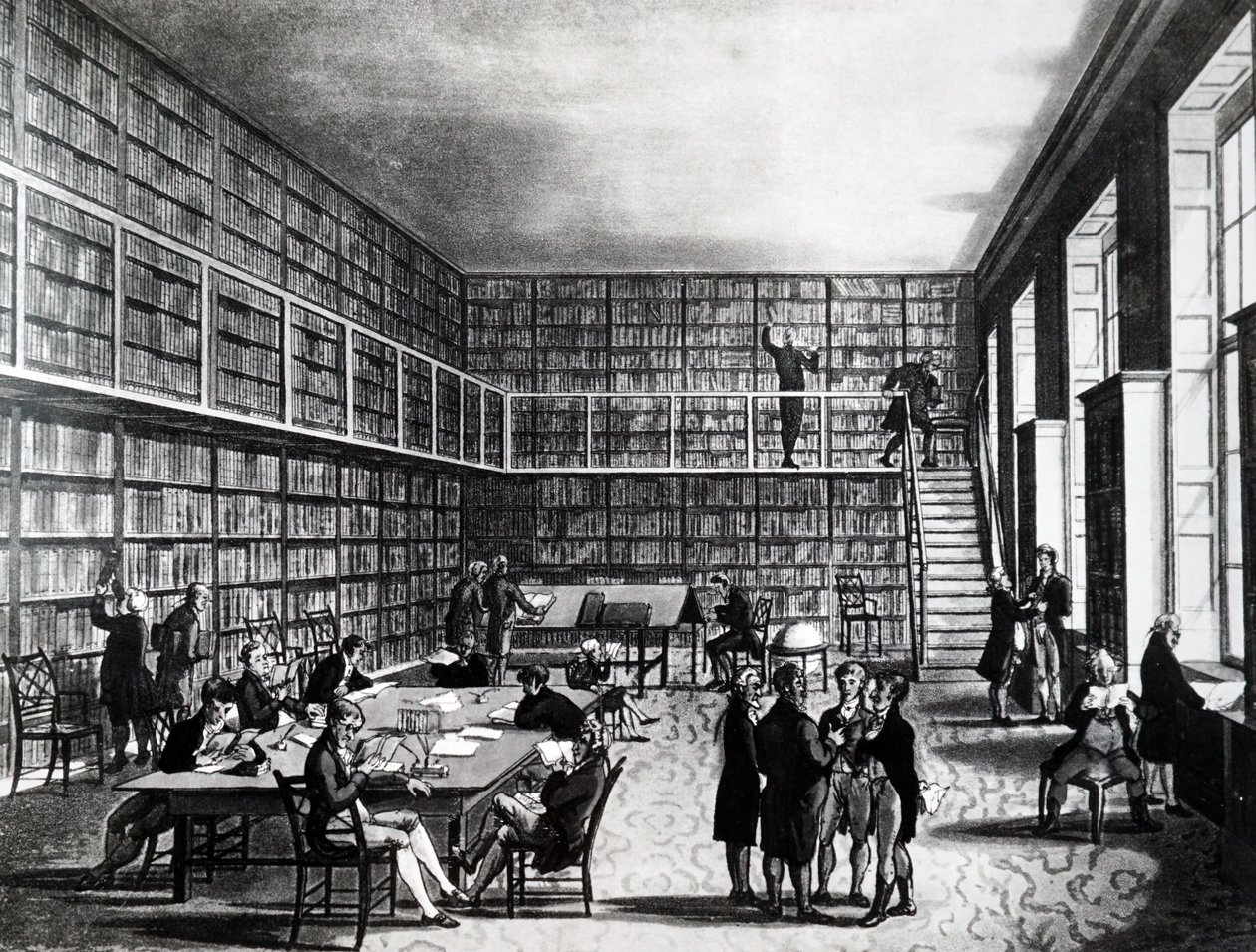 The Library of the Royal Institution, Albemarle Street af Unbekannt